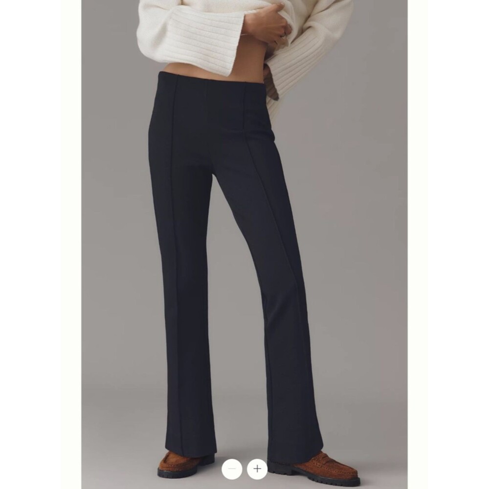 Anthropologie The Poppy Kick-Flare Full-Length Pull-On Trousers by Maeve - Picture 3 of 3